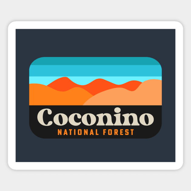 Coconino National Forest Arizona Flagstaff Camping Magnet by PodDesignShop